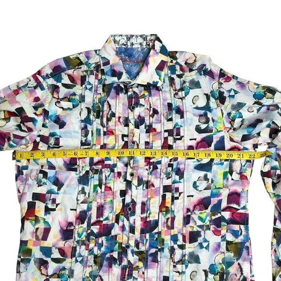 Robert Graham Magical Island Color Splash Button Down Shirt